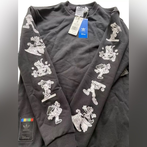 adidas Tops - adidas x disney goofy crew long sleeve blank sweatshirt size Small RARE COLLAB